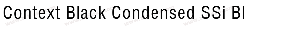 Context Black Condensed SSi Black Condensed字体转换